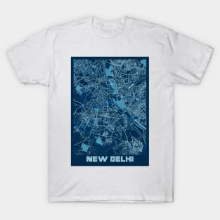 New Delhi - India Peace City Map T-Shirt